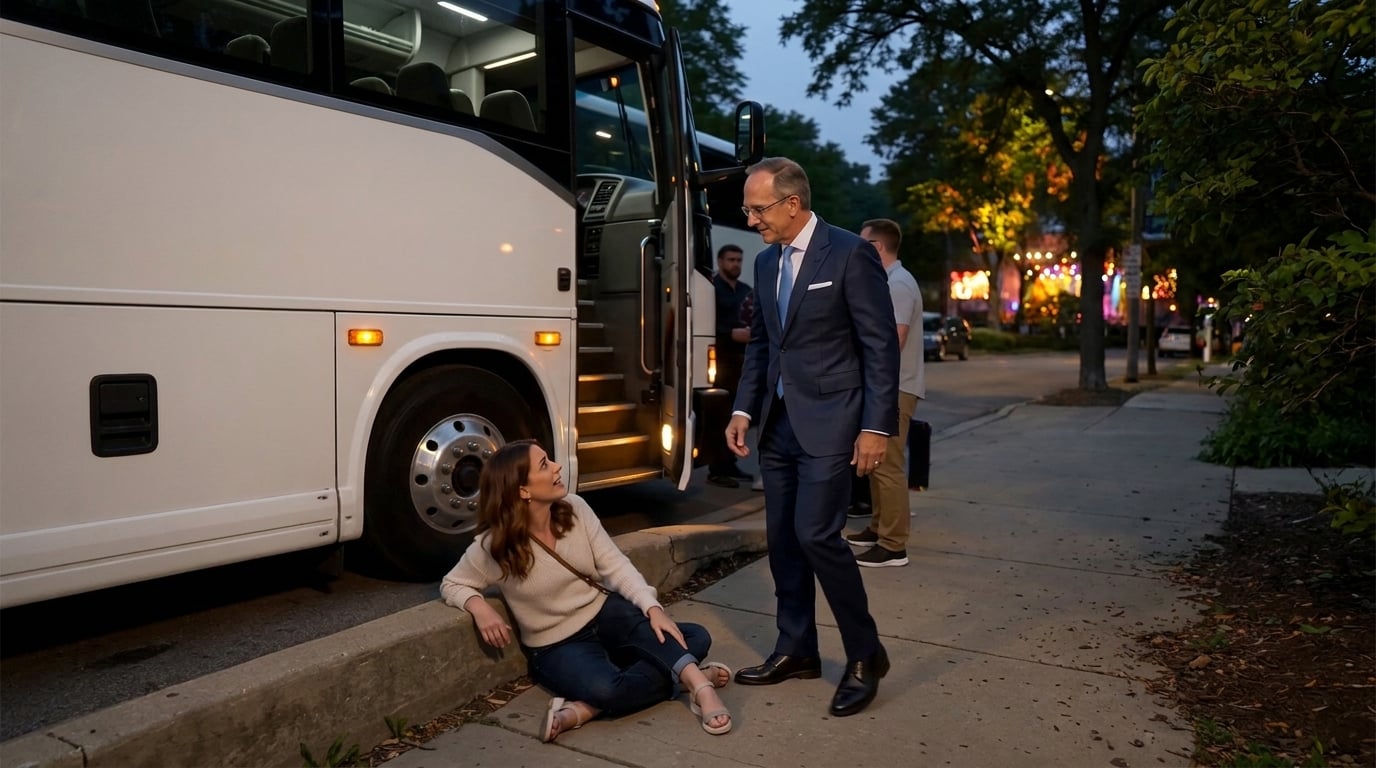 Ravinia Shuttle Stop Fall