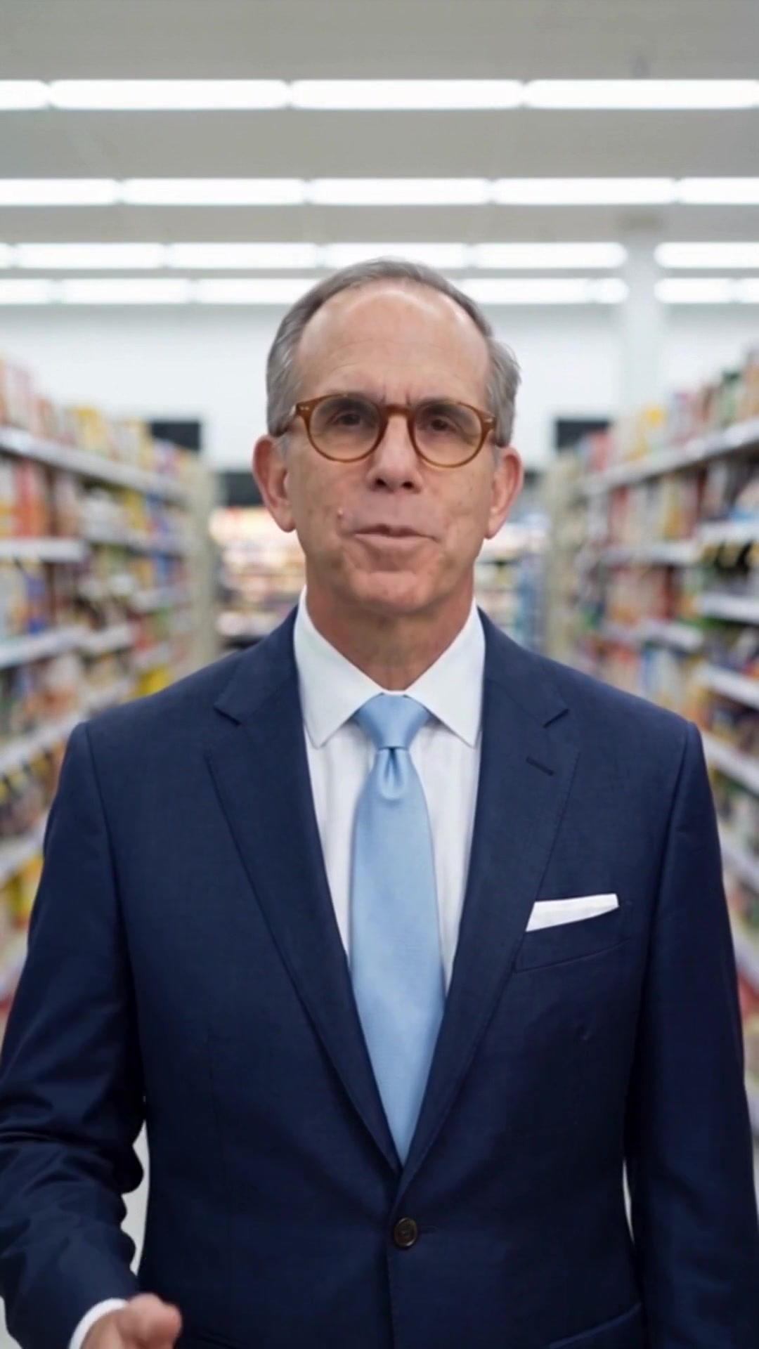 Howard Ankin in a store aisle explaining who is liable after a slip and fall - Ankin Law