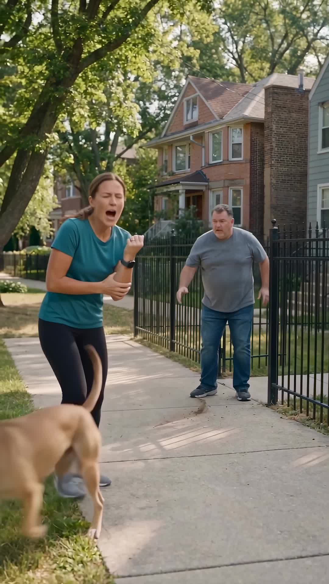 Jogger on a Logan Square sidewalk after a dog bite - Ankin Law