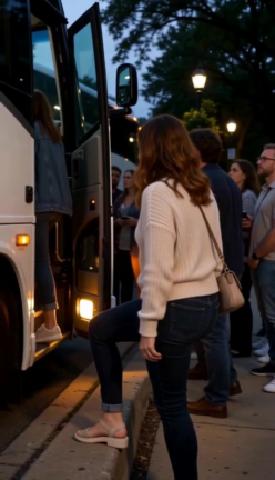 Concertgoer boarding shuttle at Highland Park — Ankin Law