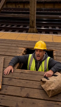 Worker dropped through a broken platform board up to his waist - Ankin Law